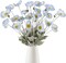 8PCS Artificial Champagne Poppy Flowers – Silk Fake Poppies for Wedding, Party, & Table Centerpiece Decor